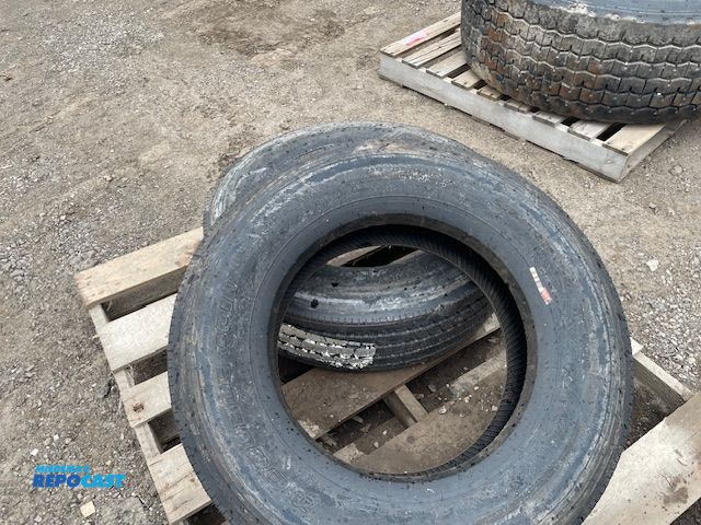 Lot 2-72722 - 2 new Double Coin tires, 215/75R17.5