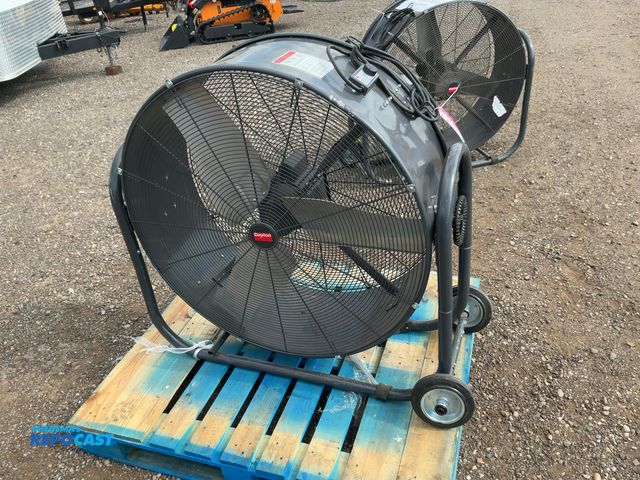 Lot 2-20429 - Dayton 36" Industrial Direct Drive Fan, 120 volt, wheels are bent, dent in housing, Works