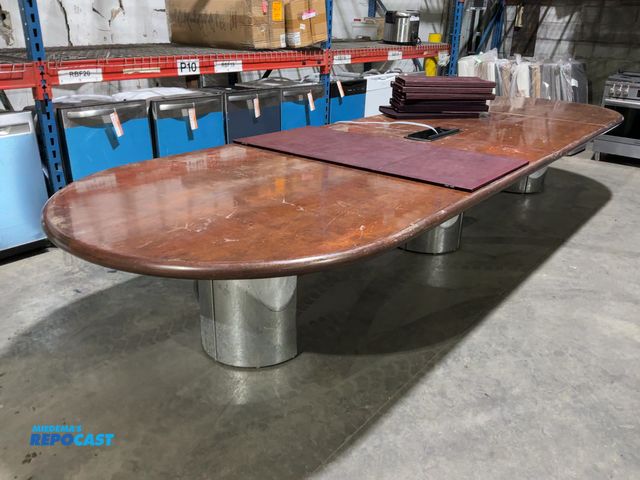 Lot 2-19256 - Wooden Conference Table