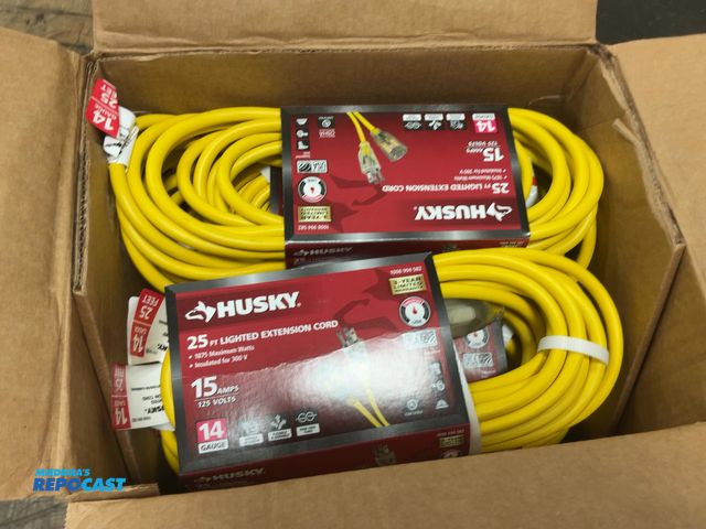Lot 2-21108 - (10) New Husky 25' Extension Cords, 14 Gauge, 15 Amps, 125 Volts