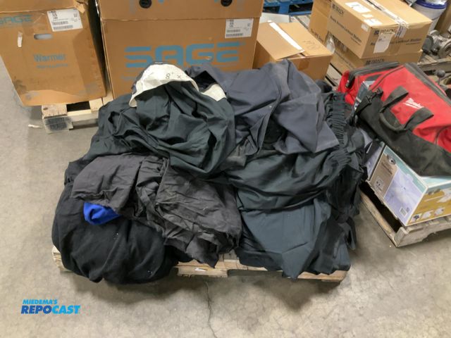 Lot 2-11212 - Skid lot of assorted Theatre/Stage Masking Drapes, many sizes and makes.