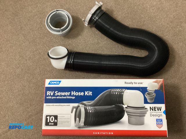Lot 2-76405 - New Camco RV Sewer Hose Kit with pre-attached fittings. 10 feet.