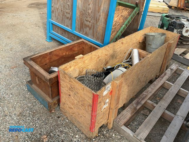 Lot 2-69427 - (2) crates of various industrial equipment including effepizeta motor, gear motor, stainless steel c...