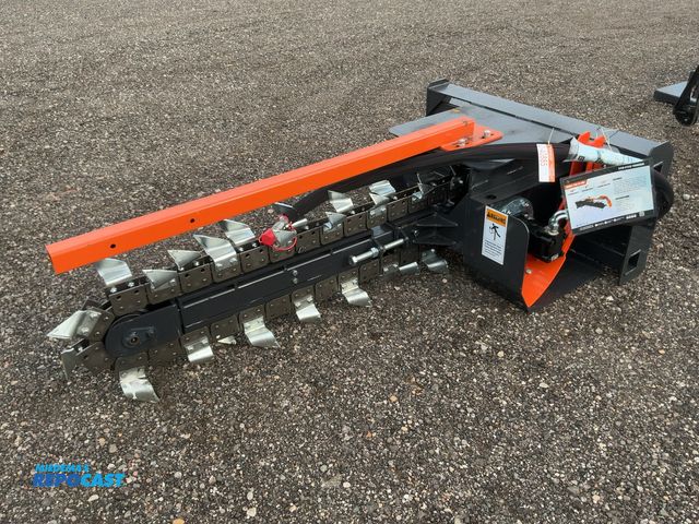 Lot 2-40885 - New Wolverine Model TCR-12-48H Trencher Skid Steer Attachment, 48" max trench depth, 15-20 GPM, Univ...