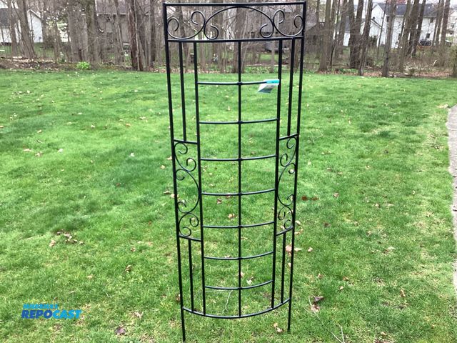 Lot 2-77754 - New Panacer Metal Scroll Trellis. Powder coated finish. 72” high X 24” wide.
