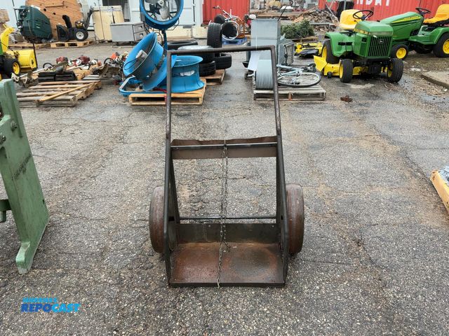 Lot 2-93594 - Metal 2 can torch cart, cart has various parts