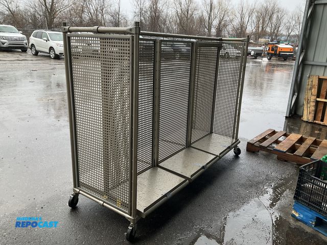 Repocast.com - Lot 2-22276 - Metal Lot of (1) Metal commercial shelving ...