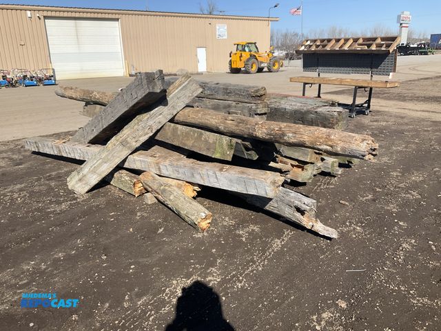 Lot 2-42443 - Reclaimed wood barn beams