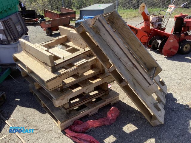 Lot 2-35710 - Lot of (4) marine shipping pallets measuring 53.5” x 33”.