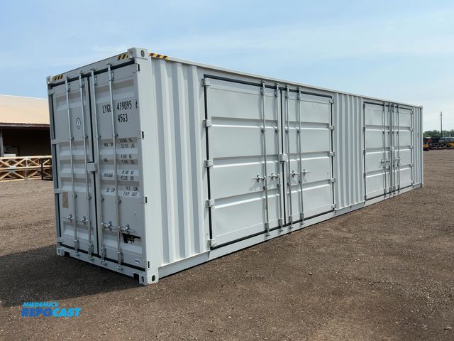 Lot 2-44521 - 2026 40’L x 8’W x 9’ 6”T High Cube Shipping/Ground Container, swing doors on one end and two sets of...