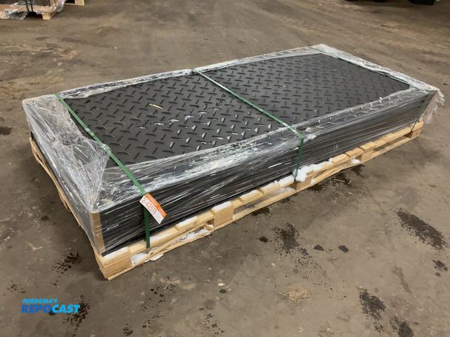 Lot 2-42579 - (15) New SDLANCH IRGPM Ground Protection Mats, Approx. 41” wide x 94-1/2” long x1/2” thick, diamond ...