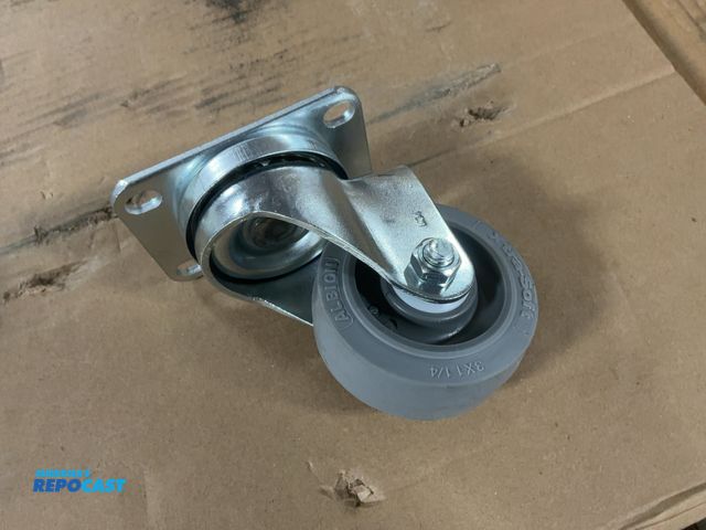 Lot 2-22080 - (24) New 3"x1.25" Swivel Casters, Xtra Soft Wheels with Delrin Bearings, 300 lb Capacity
