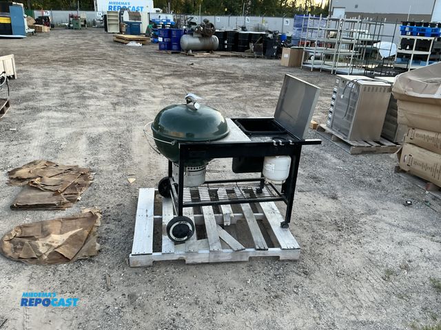 Lot 2-13655 - Weber Charcoal Grill with Storage Basket with Various Equipment