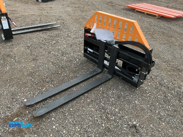 Lot 2-43756 - New Wolverine Fork Positioning Pallet Forks Skid Steer Attachment, Model PFA-11-3300G, 48" Long x 4"...