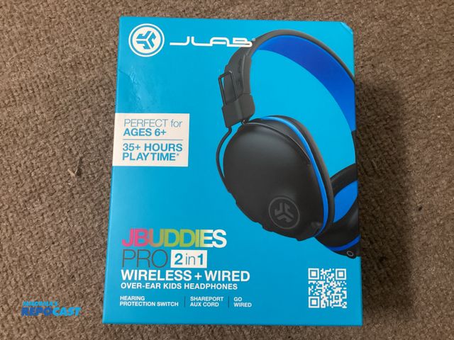 Lot 2-34389 - New JLAB JRBUDDIES PRO Wireless and wired headphones. 35+ hours Bluetooth playtime, hearing protecti...