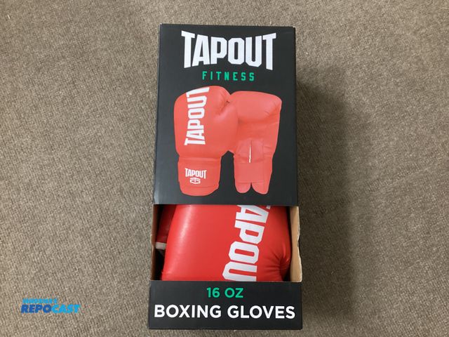 Lot 2-11080 - New 16oz TAPOUT BOXING GLOVES. Multi layered foam padding for impact absorption, mesh palm and open ...