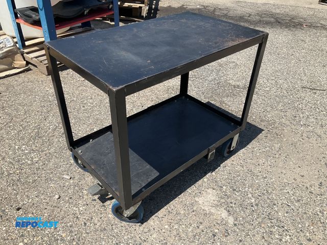 Lot 2-99349 - INDUSTRIAL SHOP CART WITH BRAKE 20" WIDE 34" LONG BY 30" TALL