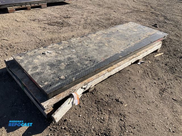 Lot 2-40656 - Used Rice Lake Rough Deck Platform Scale model 3X9HP-10K, rated for 10,000 lbs, 3'x9' steel deck, no...