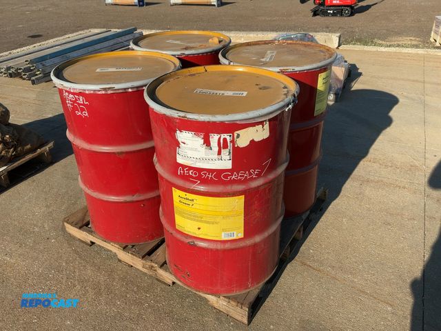 Lot 2-11188 - (4) 55 Gallon Barrels of AeroShell Grease, grease for aircraft, two are Grease 6, one is Grease 7, a...