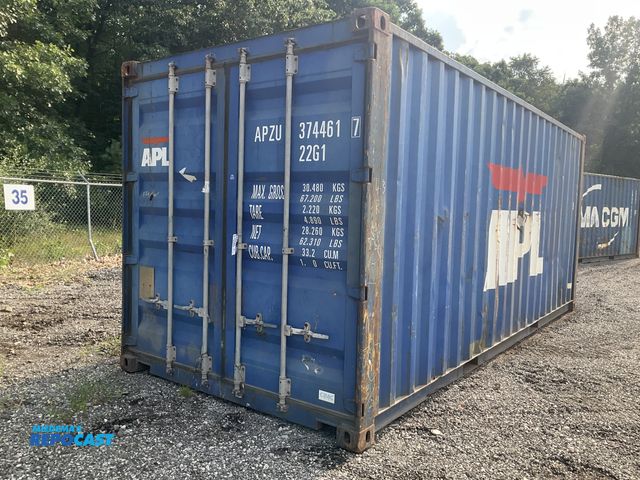Lot 2-10580 - 20’ Shipping/Storage Container Metal Stackable Lockable Shipping Container