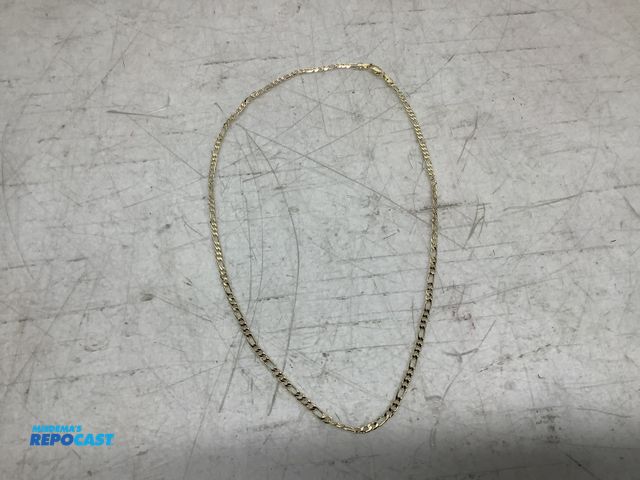 Lot 2-74008 - New Yellow gold figaro alternating circular and oval link chain