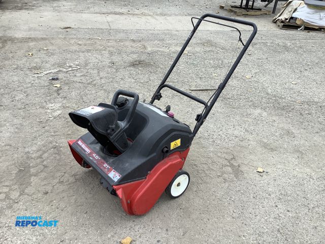 Lot 2-67279 - Yard Machines 21” snowblower with 4.5HP engine