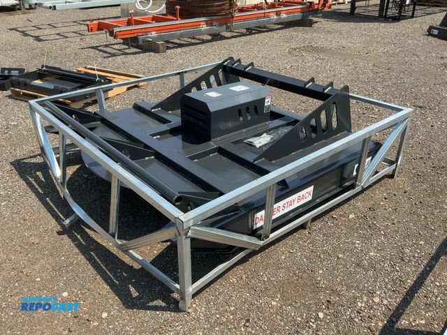 Lot 2-43348 - New JCT 72” Brush Mower Skid Steer Attachment, hydraulic driven with hoses and quick coupler fitting...