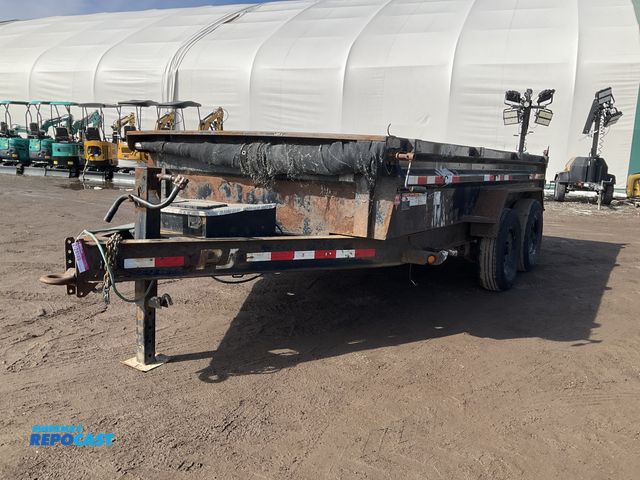 Lot 2-24149 - PJ Trailer Low-Pro Equipment Trailer Dump Trailer