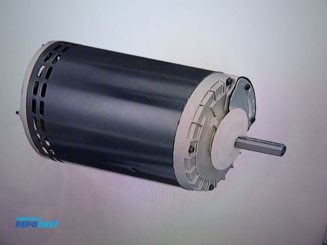Lot 2-58303 - new in Box Dayton condenser Fan motor Belly Bond Mount Open Op Air over 1hp 1-speed, 3 phase, #24PR7...