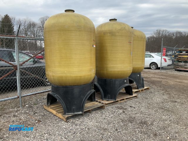 Lot 2-44973 - Set of (3) Pentair 1500lb Fiberglass Storage Vessels