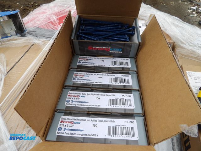 Lot 2-53337 - (500) new Strong Point High Performance Concrete fasteners 3/16 x 3-3/4, Phillip Flat Head Hi-Lo, no...