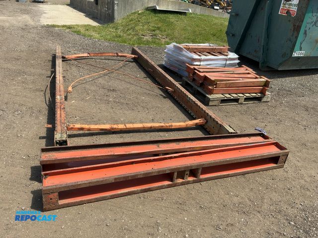 Lot 2-34456 - Two Sided Cantilever Rack, includes two 14’ tall uprights spaces approx. 6’ on center apart, (2) 92”...