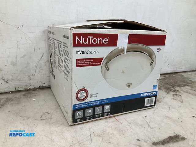 Lot 2-79838 - NuTone invert series ventilation fan with LED light AERN10PSN