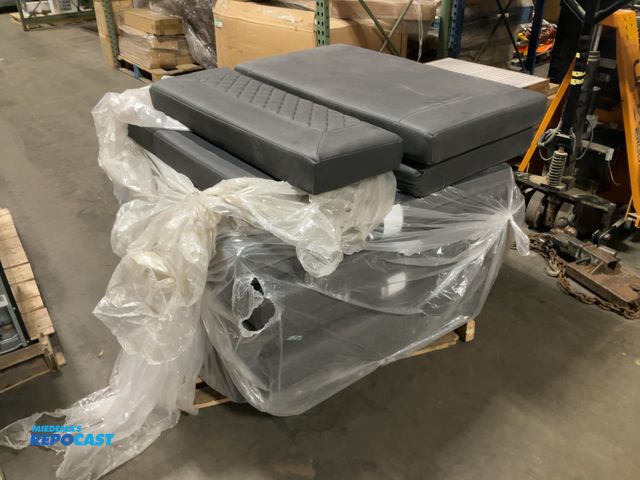 Lot 2-74121 - New RB Dinette cushion set, dark grey color