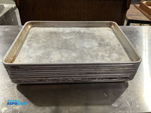 Lot 2-55036 - Lot of (10) 12” x 18” aluminum sheet pans