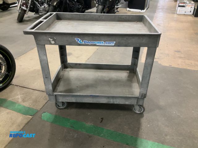 Lot 2-15411 - 1 Gray 2-Tiered Rolling Cart