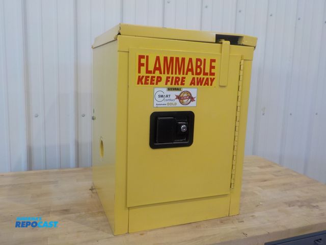 Lot 2-34210 - Securall flamable liquid storage cabinet. One adjustable shelf. 17" w x 17" d x 24" h