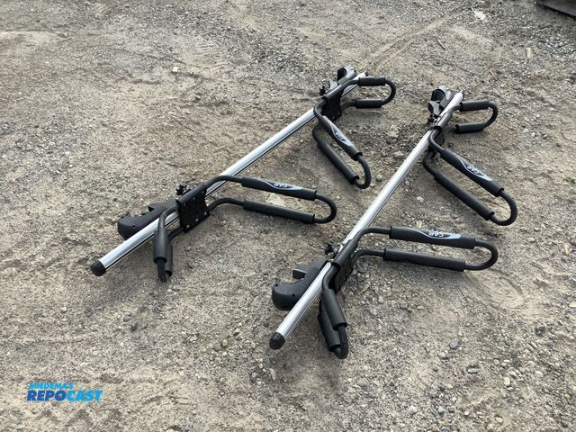 Lot 2-91157 - Cargo Rack Rails w/ a pair of Kayak Racks