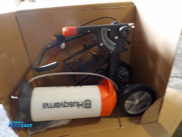 Lot 2-53931 - New Husqavarna Power Cutter Cart including' 4 gallon water tank and Standard water hose Connection, ...