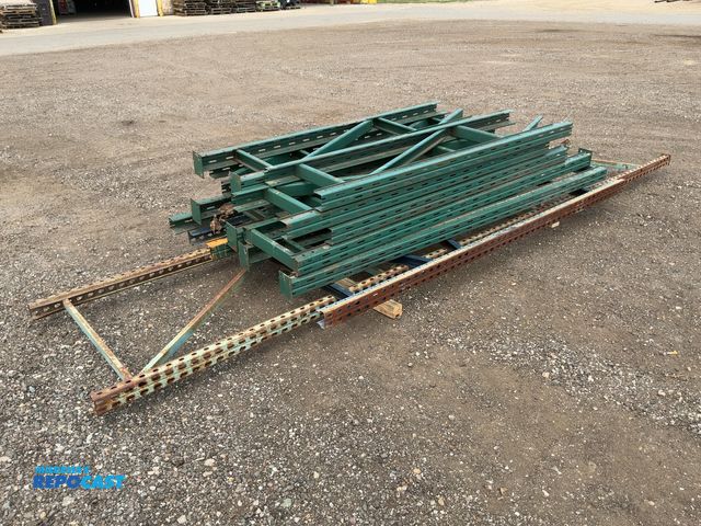 Lot 2-20785 - Lot of Pallet Racking Uprights, includes (10) 18" deep with heights ranging from 6' to 94", believed...