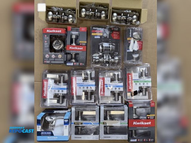Lot 2-11513 - Lot of Brushed Stainless Door Knobs &amp; Locks