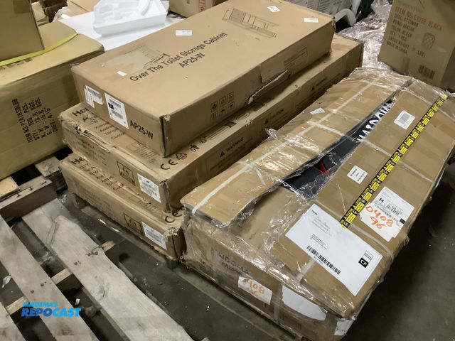 Lot 2-96073 - Lot of workout equipment, and a over the toilet cabinet.