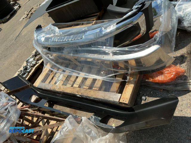 Lot 2-74049 - Skid of 3 Bumpers. (qty 1) 2026 Ford F-550. (qty2) Stock chassis International front bumpers
