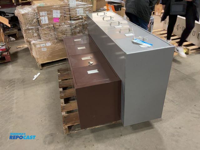 Lot 2-93591 - (2)  filing  cabinets including a steel case (5) drawer filing cabinets, and a (4) drawer filing cab...