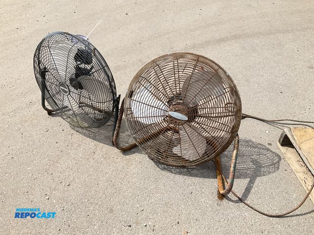 Lot 2-30354 - (2) 20” three speed air circulation fans, 115 volt single phase, both work, one has rust holes in th...
