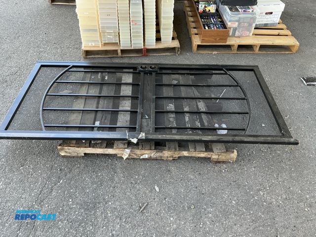 Lot 2-64054 - Black decorative iron screen door
