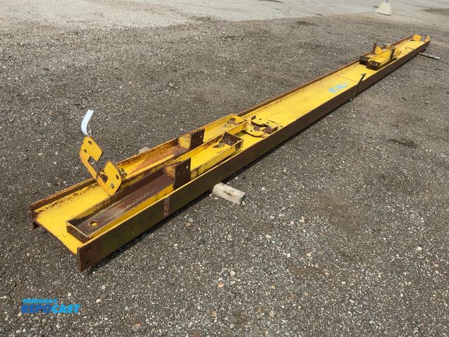 Lot 2-20914 - 2 Ton Bridge Crane I-Beam with Trolley Brackets, beam is approx. 27’ long and 5-1/2”x15-1/4”, trolle...