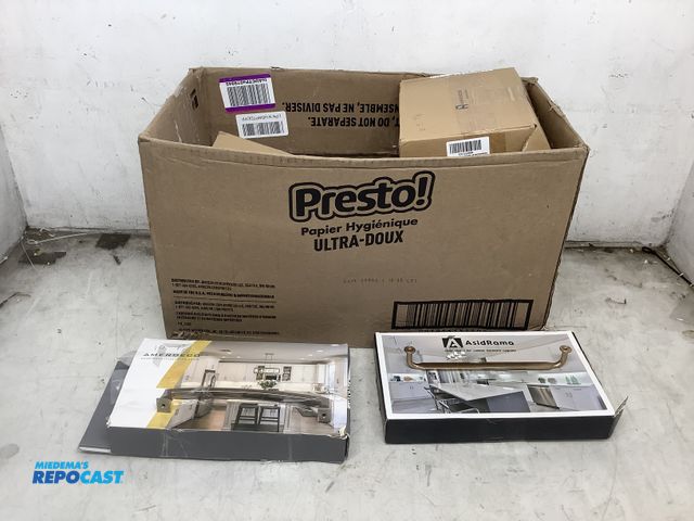 Lot 2-93697 - 10 NEW 6.25" &amp; LARGER HOLE PATTERN SETS OF 10 CABINET HANDLES AMD KNOBS, LENGTH 6.25" &amp; LONG...