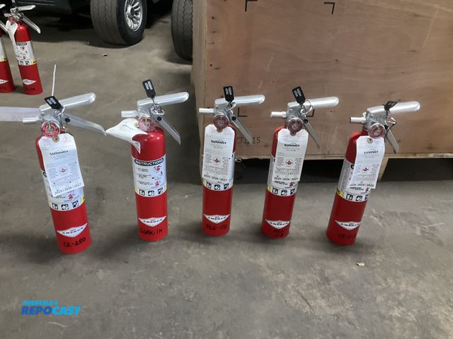Lot 2-30375 - (5) 2-1/2 lb dry chemical fire extinguishers, all were last inspected in 2025