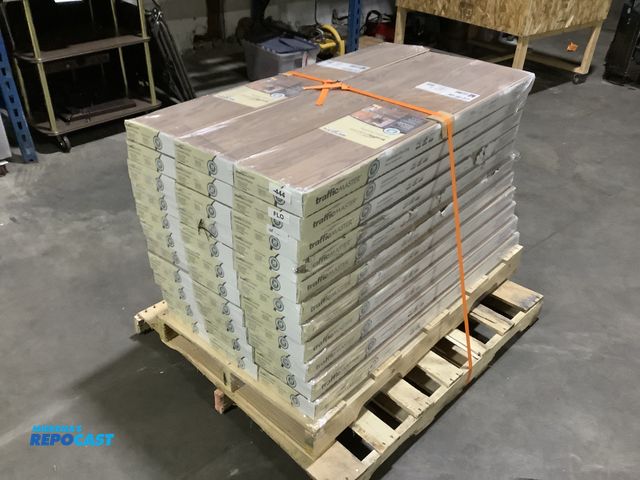 Lot 2-34948 - Skid lot of traffic master wood laminate flooring boards - 9 pieces per box